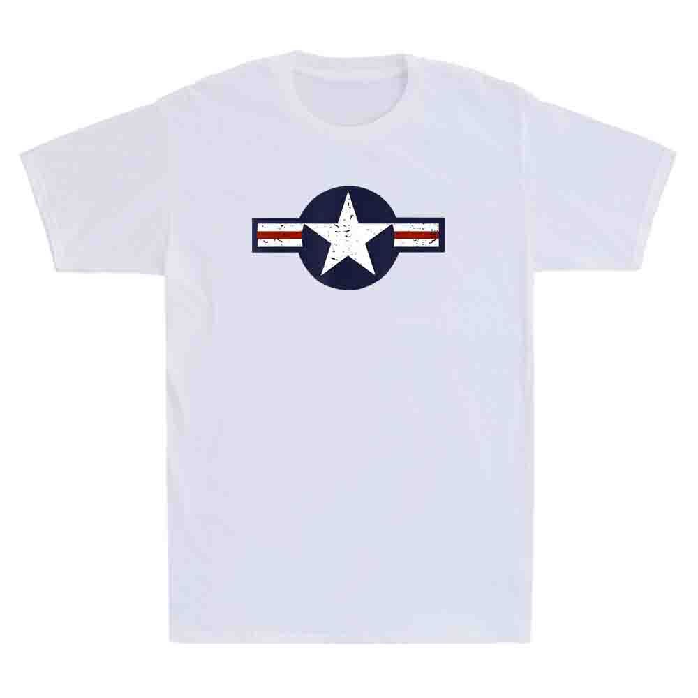Air Force Roundel US Air Force Army Veteran Military Patriot Retro Men T-shirt XL