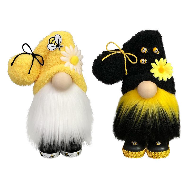 Bumble Nordic Bee Gnome Gonk Tomte Sunflower Swedish Plush Doll Ornament Decor
