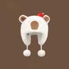 Cute Capybara Plush Winter Hat With Earmuffs For Girls Warmth And Windproof Comfort