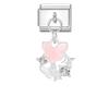 Crystal Moon Butterfly Rose Star Bow Cats Pendant Italian Charm Link Fit 9mm Stainless Steel Bracelet Women Jewelry DIY Making
