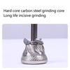 Coffee Grinder Manual Oak Stainless Steel Retro Ergonomic Crank Handle Conical Grinding   Portable Coffee Bean Grinder