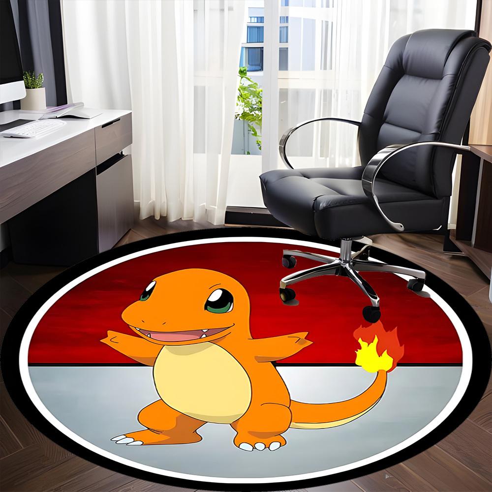 1pc Charmander, PokémonChair Carpet for Office, Non-slip, Soft and Durable Office Rug for Interior Decoration, Perfect for Office yy250925090
