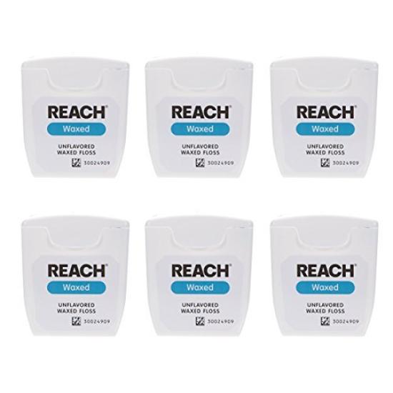 

Reach Dental 55 ярдов x 6 шт. Зубная нить Тип нити J&J Floss/Wax Неароматизированная / (50,3 м)