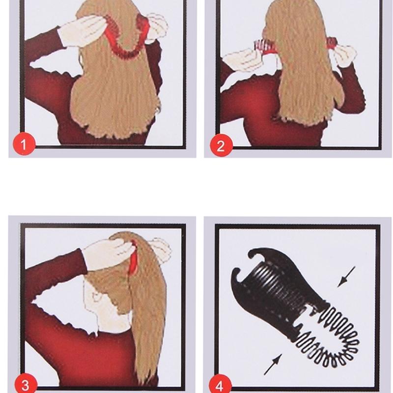 Teenager Mädchen Hoher Pferdeschwanzhalter Mädchen Ineinandergreifender Doppelseitiger Haarkamm