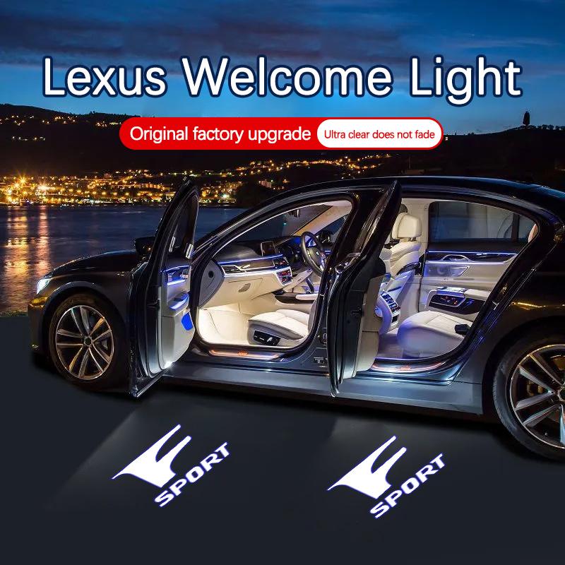LED Car Door Welcome Logo Projector Light Accessories For Lexus ES RX GX LS LX IS GS RC UX IS F Sport IS250 IS300 IS350 ES300