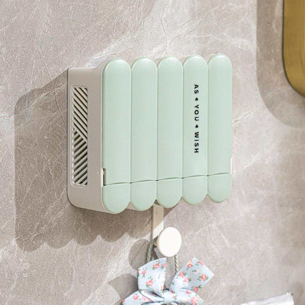 Waterproof Bathroom Soap Holder Flip Lid Soap Storage Rack Wall Mounted Soap Box  Bathroom