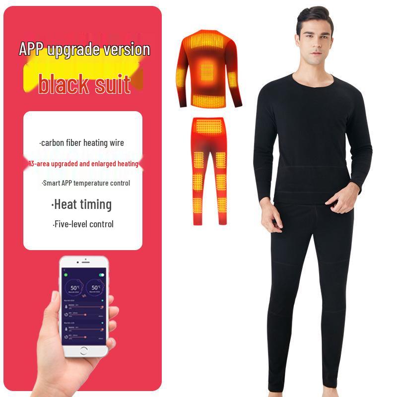 Winter Graphen USB Beheiztes Unterwäsche-Set für Herren & Damen: Intelligente elektrische Wärmekleidung