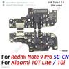 Aiinant Bottom USB Charger Board Dock Connector Charging Port Flex Cable For Xiaomi Redmi Note 6 7 8 9 7A 9A 9T 8T 9S Pro Plus