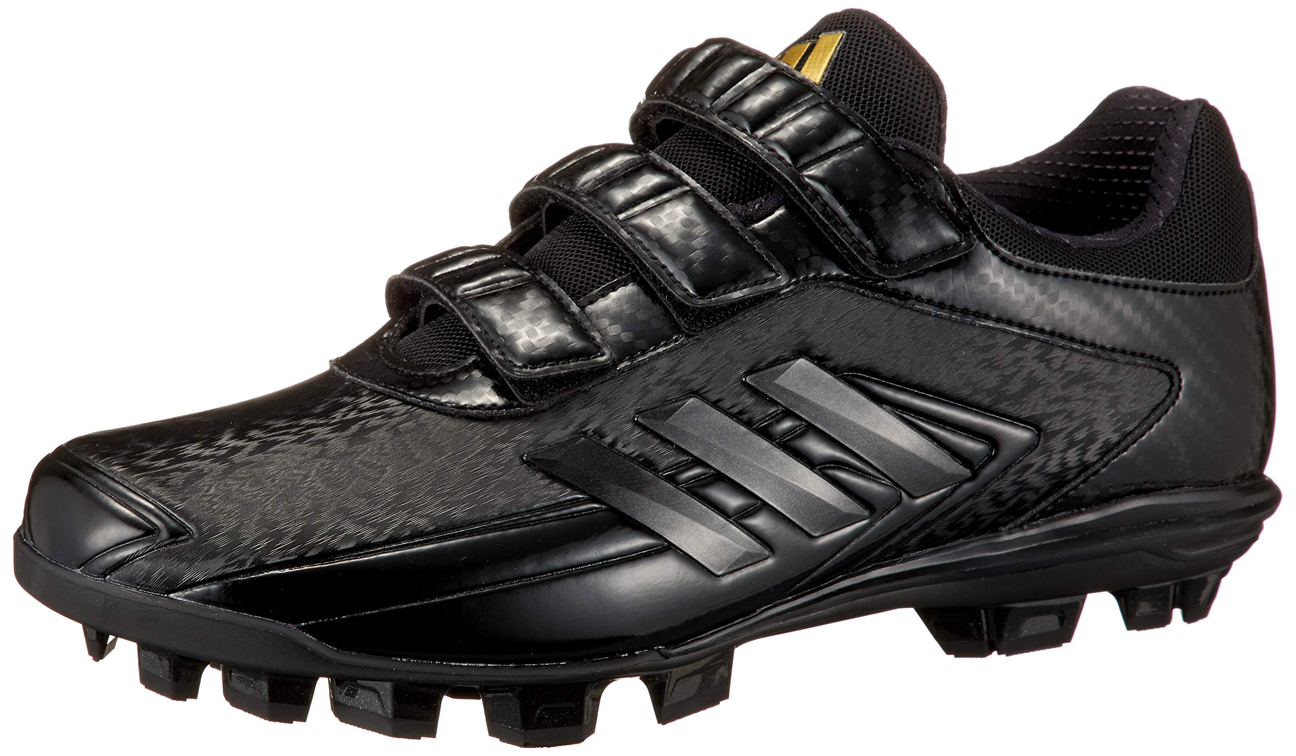 

Adidas Men s Adizero Stabil Point Low AC EPC50 Baseball Cleats, Core Black/Core Black/Gold Metallic (FY1814), Size 27.5cm