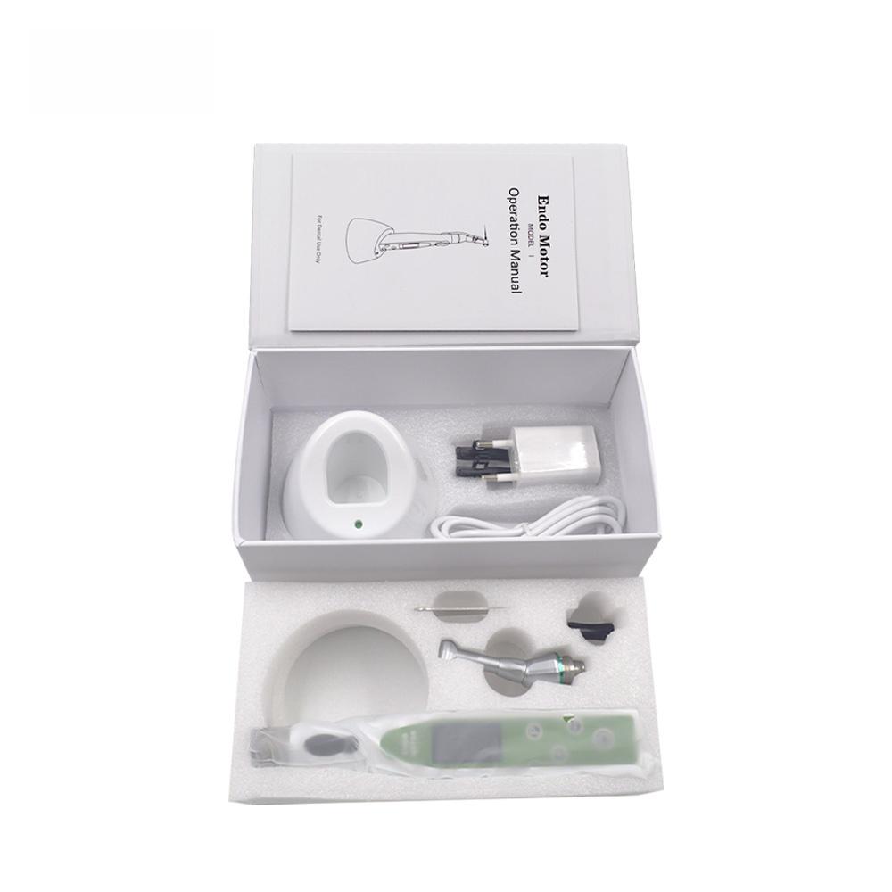 16:1 LED Dental Endo Motor 9 Programs Rechargeable Root Canal Instrument With Auto Torque Withdrawal & Autoclavable Contra Angle