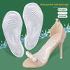 Arch Support Insole, Male and Female Soft Particle Anti-skid Shock Absorption Soft Sole Flat Foot, Half Pad Foot Pad