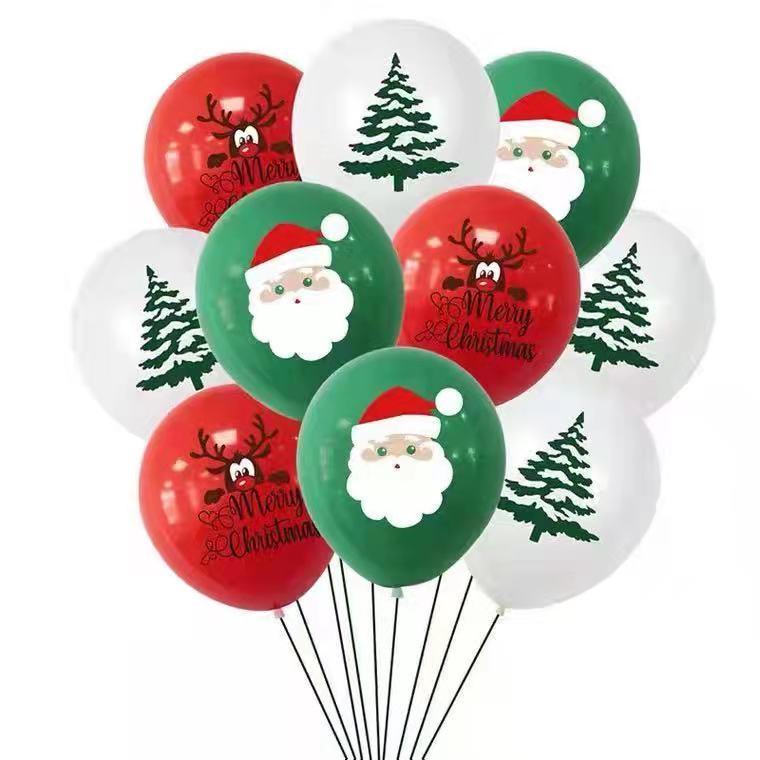 Thickened Christmas Snowman & Reindeer Balloon Set for Kindergarten Party Decorations