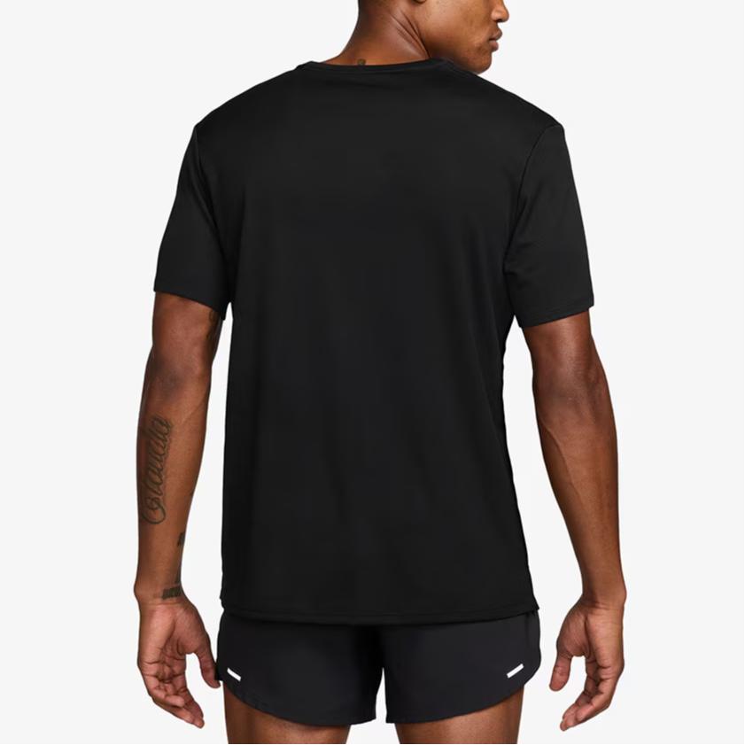 Nike Dri-Fit Miler Logo Letter Sun Protection Quick-Dry Crew Neck Short Sleeve T-Shirt Men Tops HV2136-010