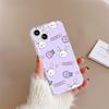 Purple Rabbit Applies To Iphone17promax Mobile Phone Case 16pro Apple 14/13 Soft Case 15 Cartoon Cute