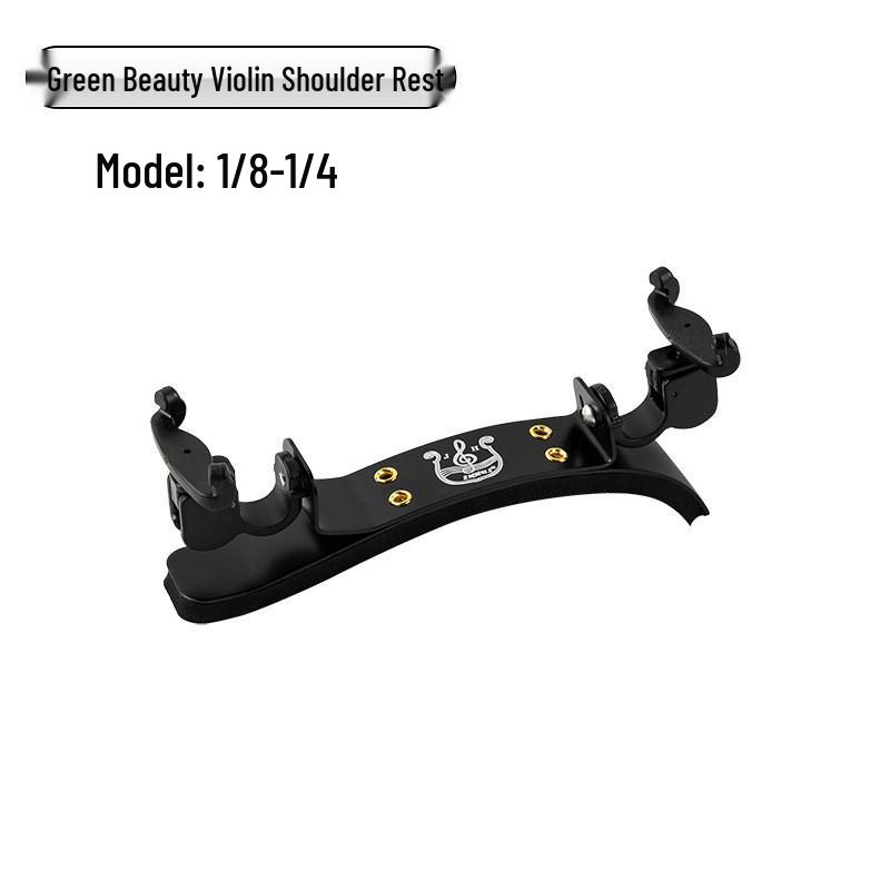 Green Beauty Adjustable Violin Shoulder Rest - Large, Load-Bearing, Kids' 4/4, 1/2, 1/4