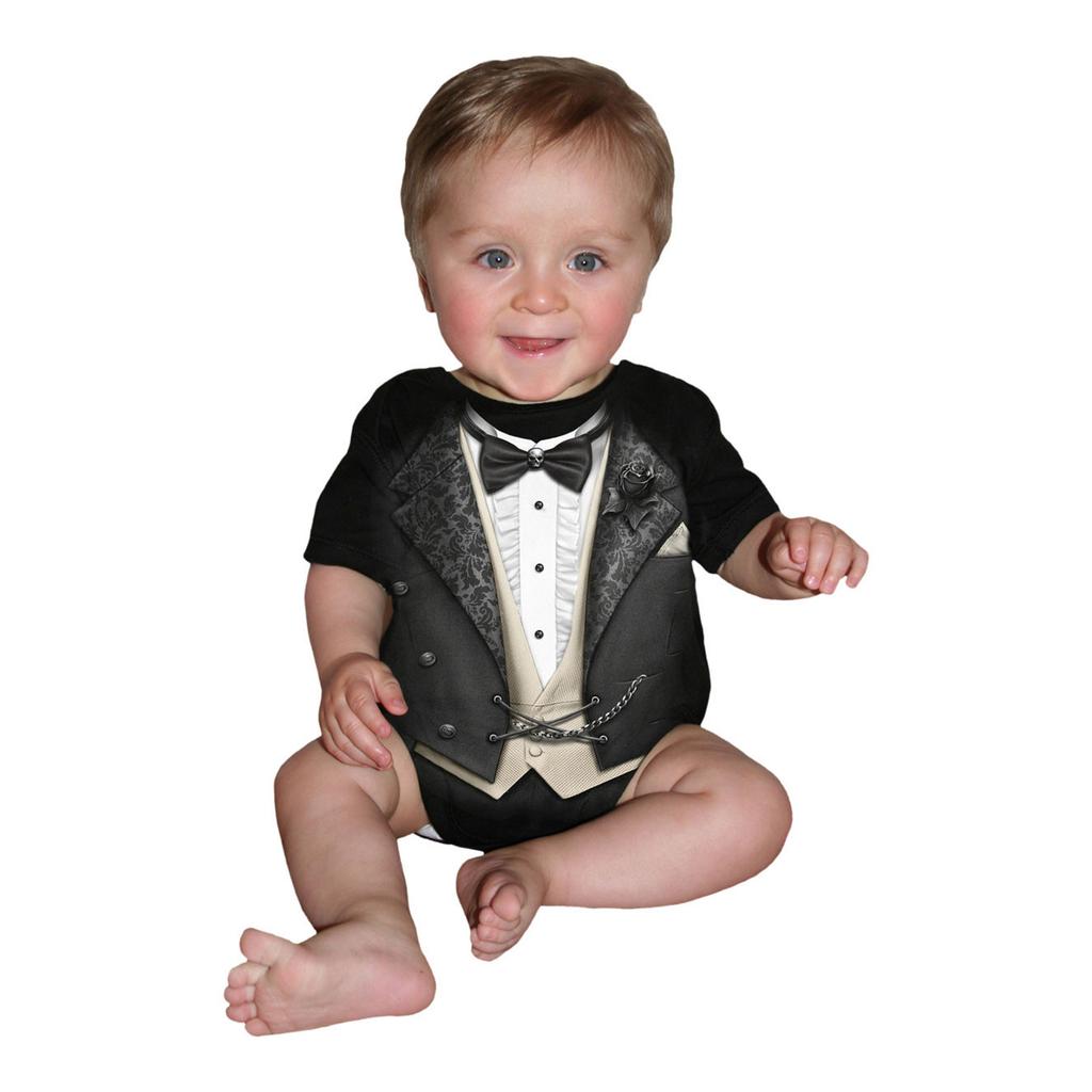Spiral Direct Baby Tuxedo Babygrow