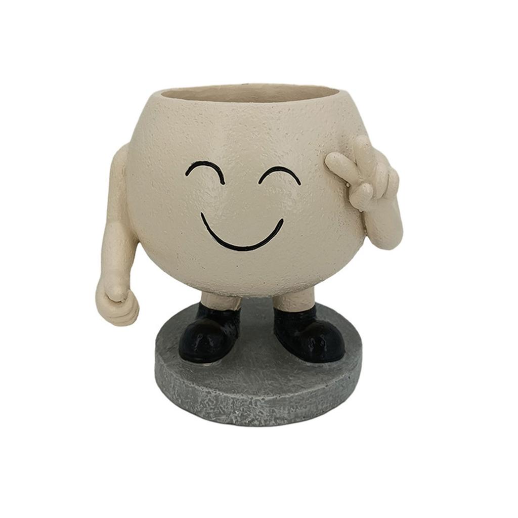 Smile Face Planters Pots Planter For Indoor Outdoor Plants Small Succulent Pots Cute Flower Pots For Garden Decoration