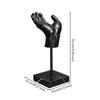 Resin Hand Statue with Base Antique Copper Finish Tabletop Figurine