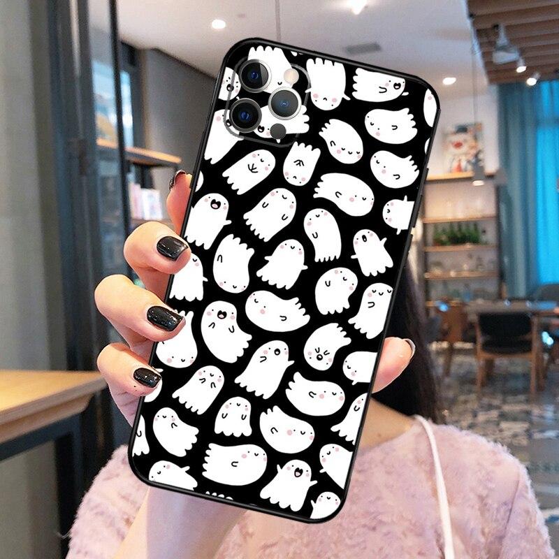 

Чехол для телефона с изображением призрака на Хэллоуин для iPhone 14 Pro Max XS X XR, чехол для iPhone 13 12 Mini 11 Pro Max 7 8 Plus iPhone 14Pro MAX
