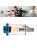 1/4" Air Hose Filter with Moisture Trap - Inline Water Oil Separator for Compressor, Spray Paint Gun and Air Tools
