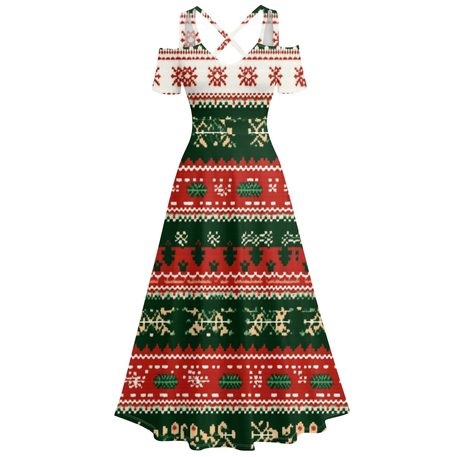 

Женское повседневное и модное платье с принтом, сексуальное, на подтяжках, ретро, большое платье-качели S