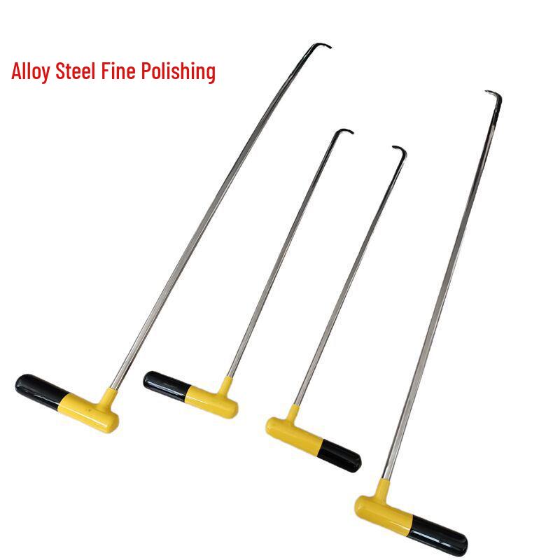 Car Dent Repair 4-Piece Arc Blade Hook Set - Irregular Shaped Pull Rod Dent Leveling Tools Arc Blade Hook 4-Piece Set
