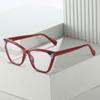 Tr90 Plain Glasses Large Frame Glasses Frame Women Plain Face Big Face Thin Flat Light Anti-Blue Light With Myopia Frame