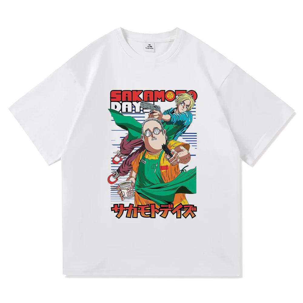 

Летняя удобная мужская футболка из 100% хлопка с рисунком в японском стиле аниме, свободная уличная футболка для отдыха на открытом воздухе XXXL