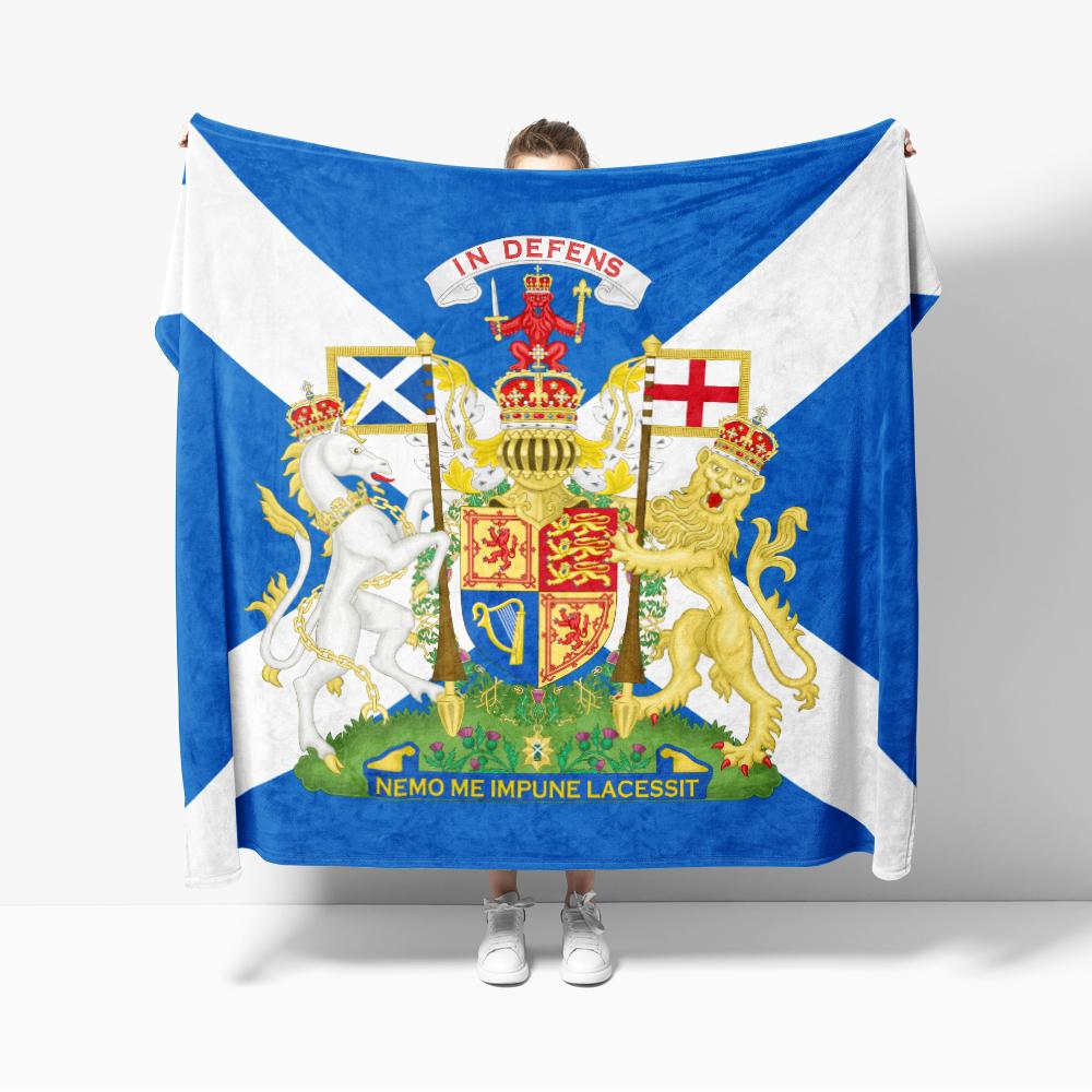 Vereinigtes Königreich WK Emblem Flanelldecke Wales Schottland England Flagge Gemütlich Weich Leicht für Couch Sofa Bett