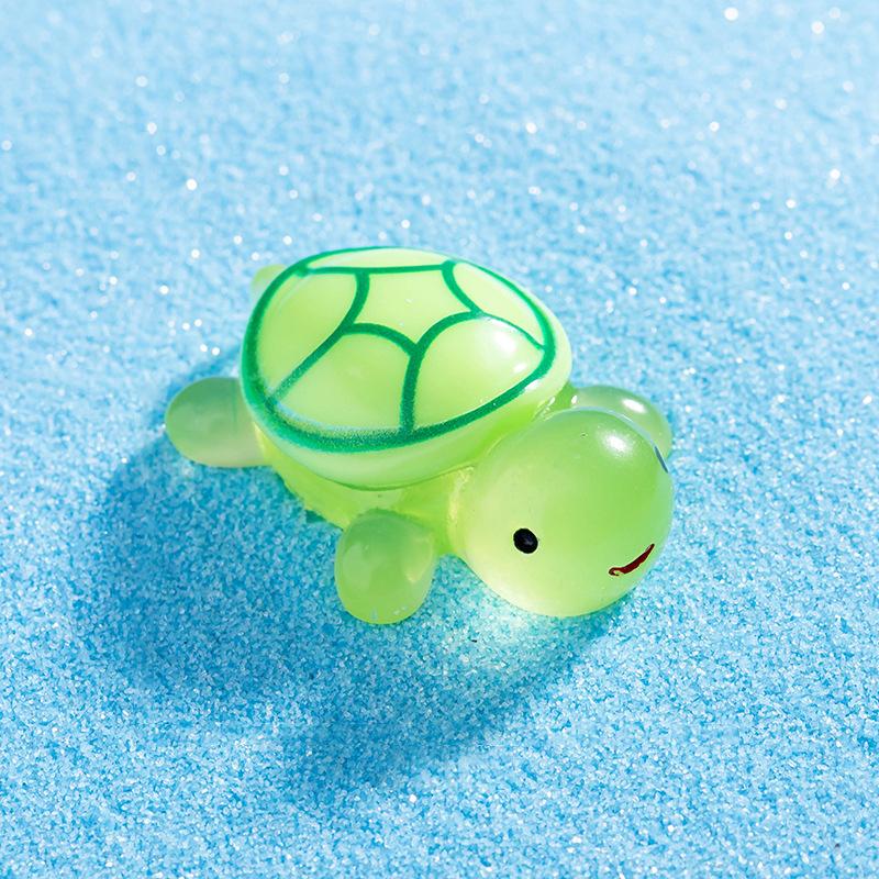 

1 шт. светящаяся черепаха, сказочный сад, микроландшафтный орнамент, светящийся в темноте, миниатюрный сделай сам, цветочный горшечный декор зелёный