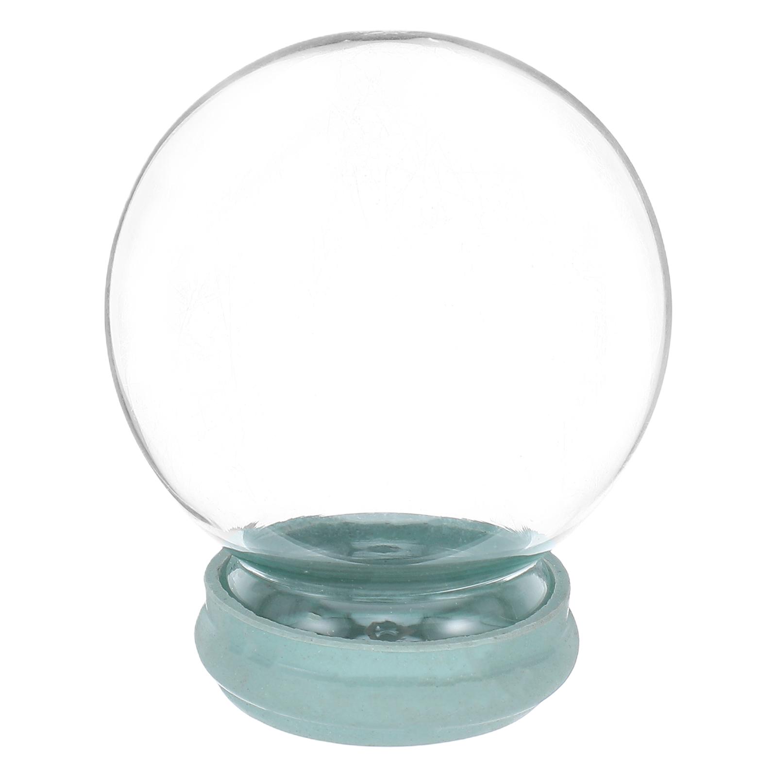Cupola di Vetro Fai-da-te per Palla di Neve - Trasparente Riempibile Espositore Artigianale per Decorazioni Natalizie - Crea la Tua Palla d'Acqua con