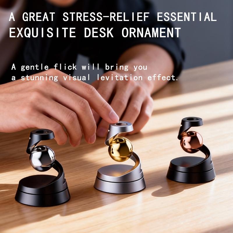 New Floating Gyroscope Stress Relief Toy Edc Desk Decor Sensory Interactive Toy Novelty Gift Novelty Gift Best Seller