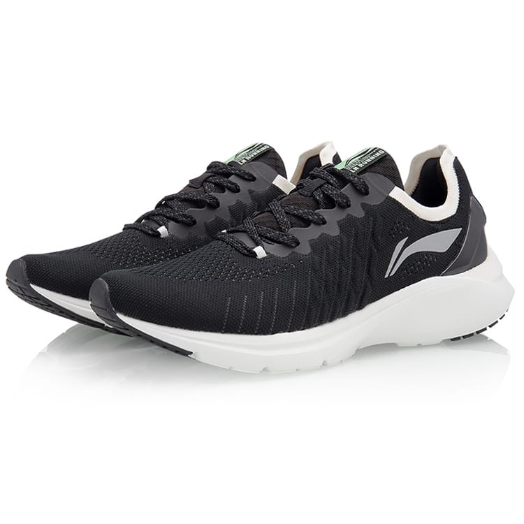 Li Ning YunQue Cushioning Breathable Cushioning Breathable Low Top Running Shoes Women's Black ARHQ178-1