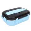 Lunch Box 304 Stainless Steel 3 Grids   Box Microwaveable with Spoon Chopsticks for Camping Traveling