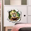 Peek-a-Boo Mouse Door & Wall Sticker for Bedroom Living Room Study Creative Home Decor Removable Self-Adhesive Decal