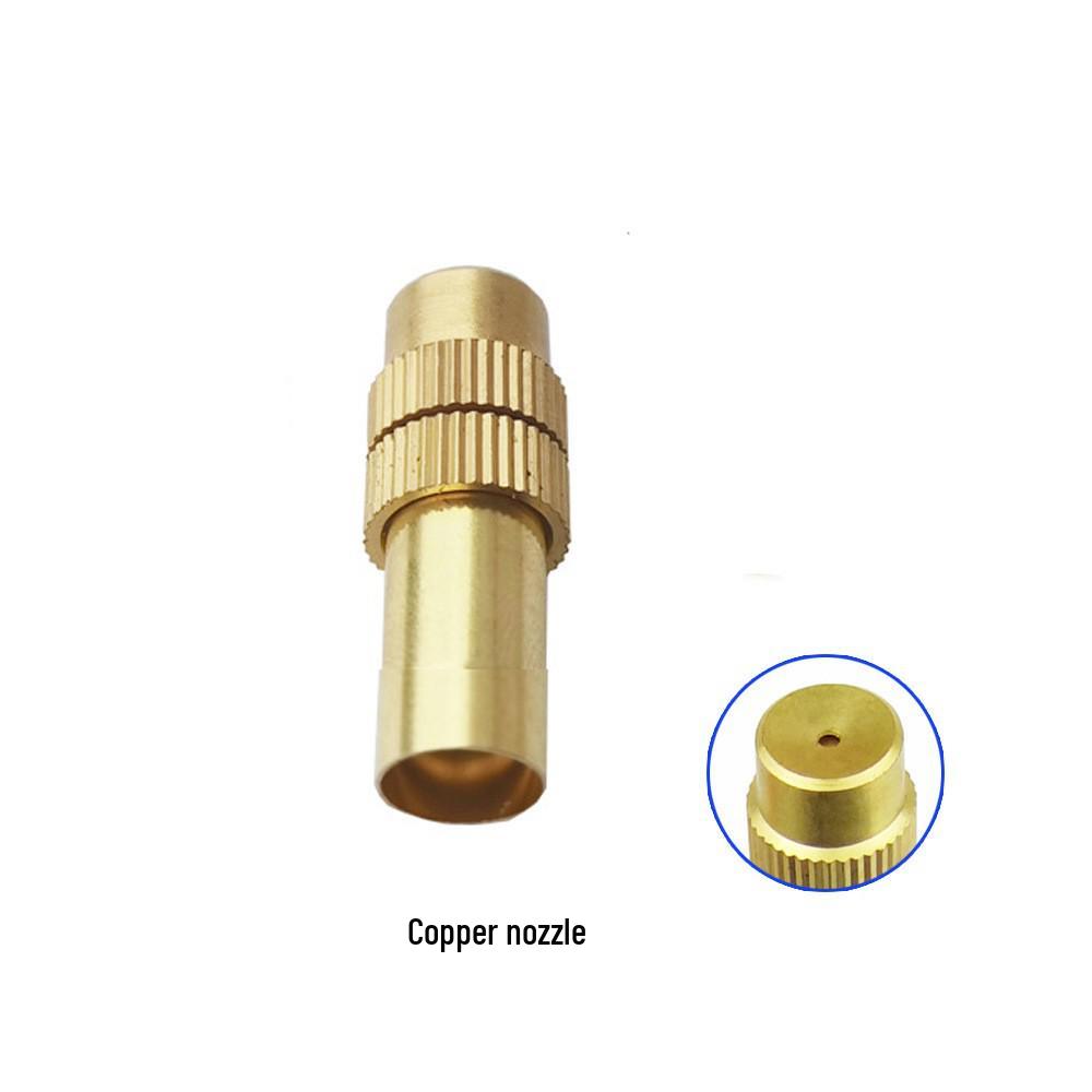 8mm Automatic Plant Watering Nozzle Tee Connector - Universal Spray & Quick Connect System