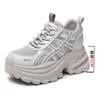 New ModelVersatile Spring Popular Fashion Casual Thick Sole Heightening Sports Dad Running Shoes Women'S Trend Single Shoes