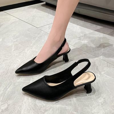 2024 heißer Verkauf Schuhe Weibliche Slingbacks frauen Pumpen Prägnante Büro Pumpen Frauen Flachen Außen Plus Größe Slip auf Damen schuhe