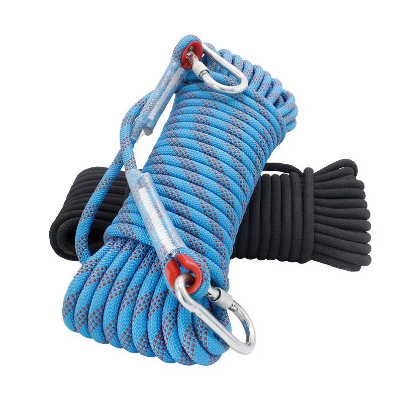 Polyester Static Climbing Rope for Outdoor Rock Climbing, Mountaineering, High-Altitude Work, Rappelling, and Lifeline Safety