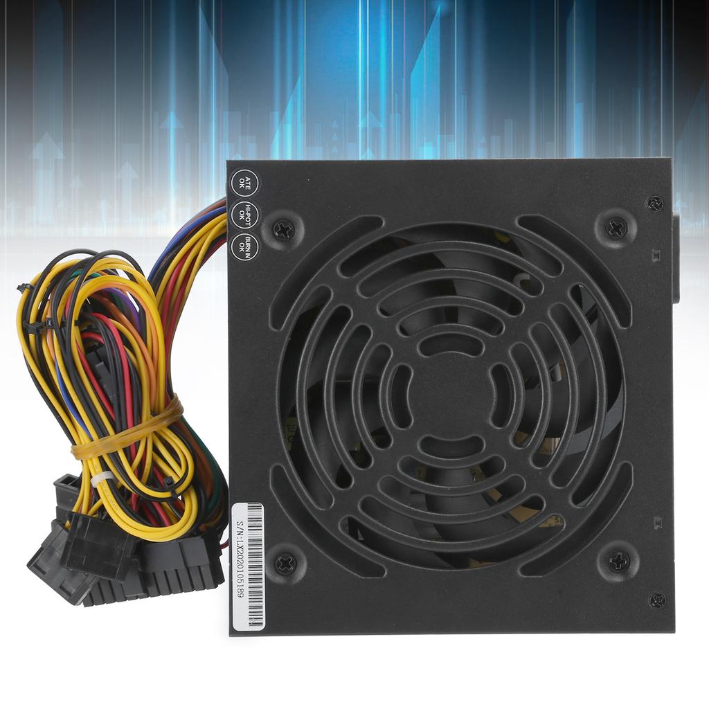 PC Power Supply 250W Desktop Computer Parts Accessories ATX-250W Adjustable 115/