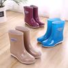 Industrial and Mining Treasure Rain Shoes Women's Non-slip Short Rubber Shoes Overshoes Work Thickened Water Shoes Women Wear Waterproof Rain Boots