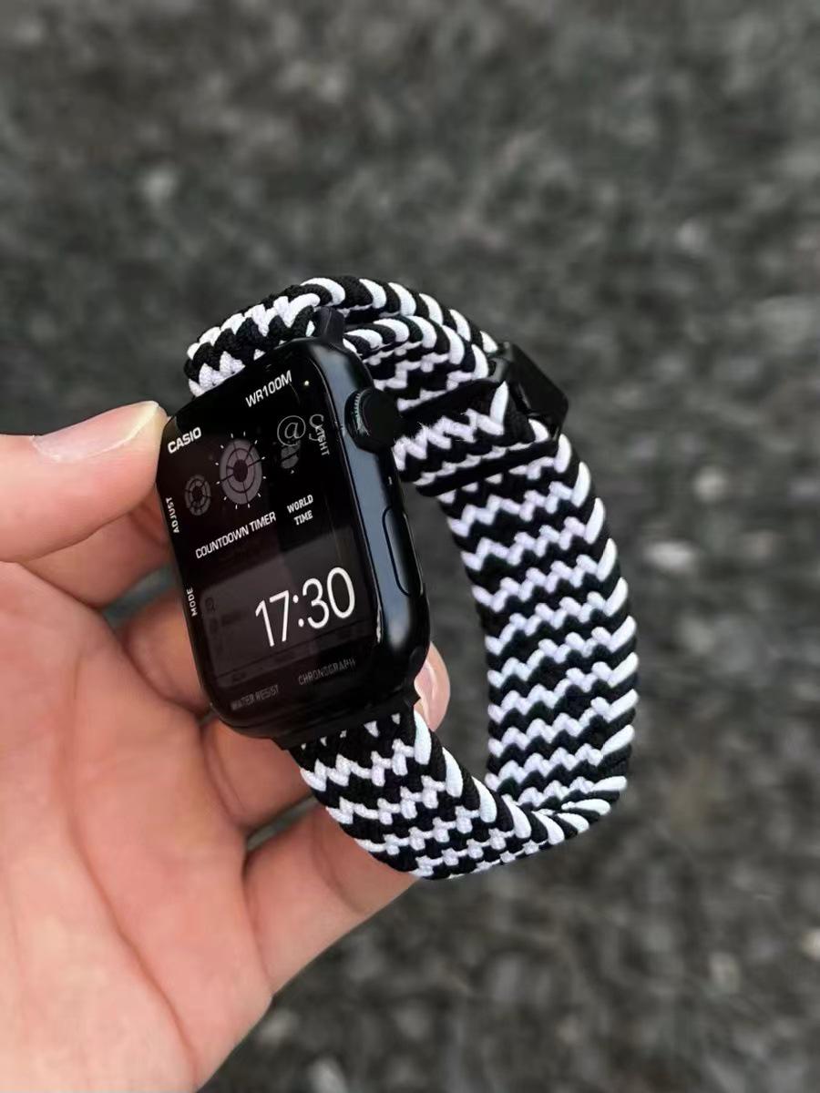 

Плетеный нейлоновый магнитный ремешок для Apple Watch (Серии 6-10) 42mm / 44mm / 45mm / 46mm / 49mm