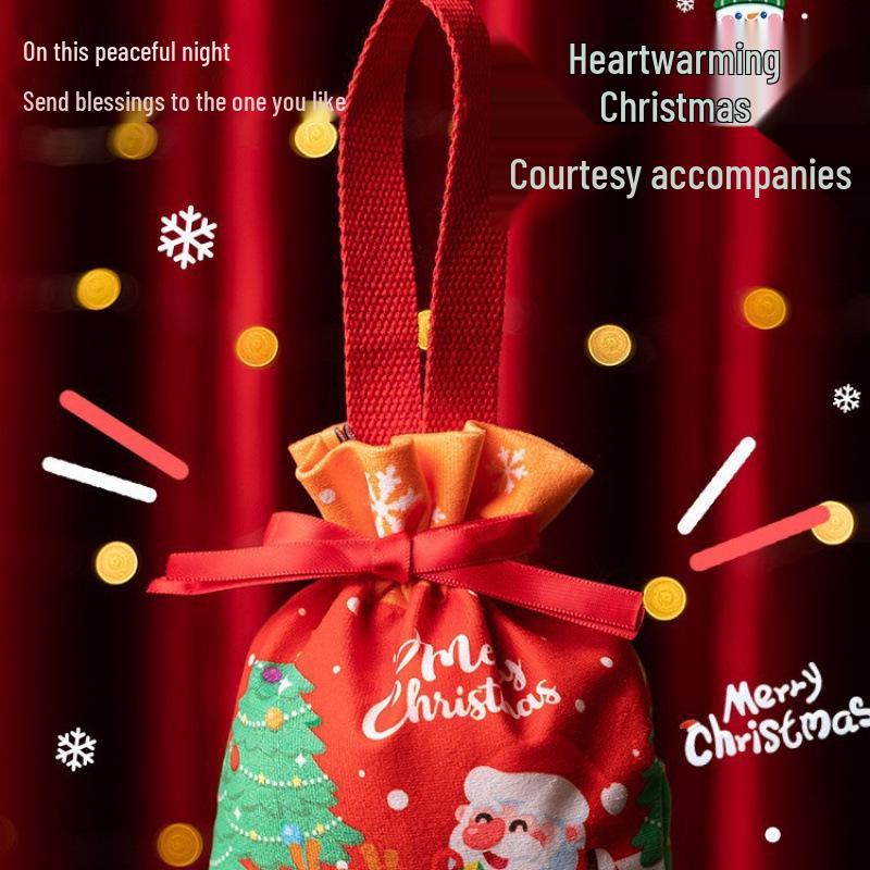 Christmas Eve Apple Gift Box: Candy & Small Gift Bag for Kids