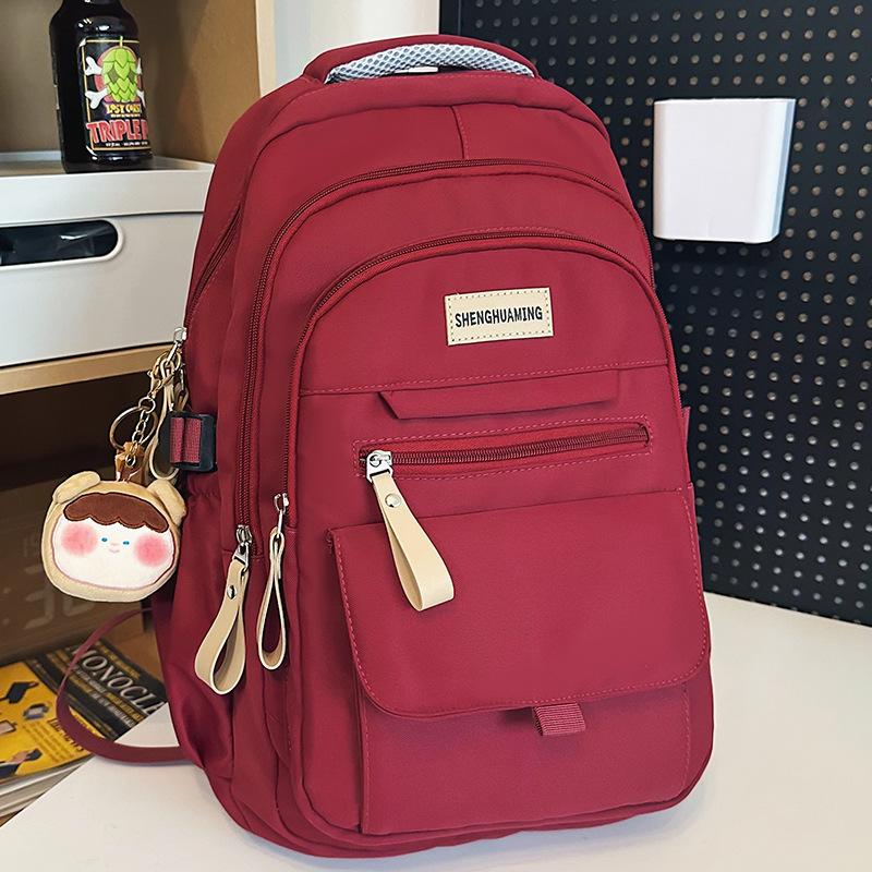 Schoolbag Children Elementary School Girls College Students High School Students Junior High School Students Multi Layer Backpack