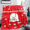 1PC Sanrio Cute Print Flannel Blanket, High Quality All Seasons, Home Decor, Warmth and Comfort, Perfect for Christmas Gifts
