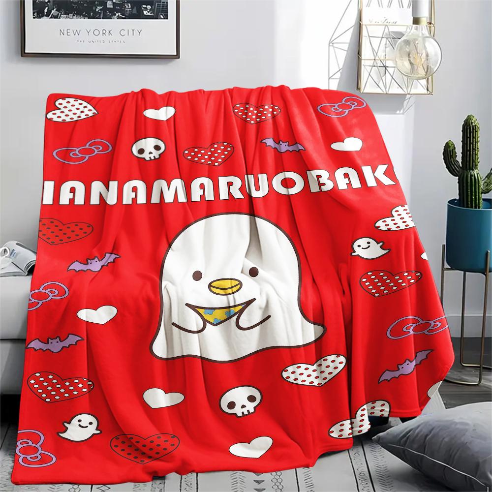 1PC Sanrio Cute Print Flannel Blanket, High Quality All Seasons, Home Decor, Warmth and Comfort, Perfect for Christmas Gifts