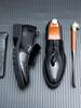 Men's Spring Tassel Loafers: Thick Sole, Shiny Leather, Large Size Casual Shoes
