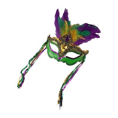 Nightclub Party Supplies Peacock Feather Mask Makeup Hollow Out Carnival Mask Plastic Venice Masquerade Masks Party