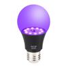 UV Purple Light Bulb 9.5W for Halloween Haunted House, 395nm Fluorescent, Wide Voltage.