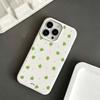 Cartoon Four-Leaf Clover Smooth Anti Scratch Phone Case For Iphone 15 Plus 14 17 Air 11 Pro Max 12 16 13 Breathable Soft Bumper